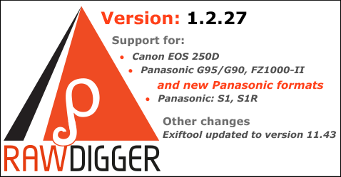 RawDigger 1.2.27 Beta