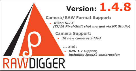 RawDigger 1.4.8
