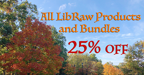 LibRaw End of Fall Sale