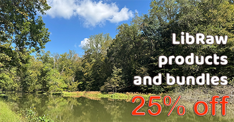 LibRaw products and bundles. Just Fall Sale. 25% off