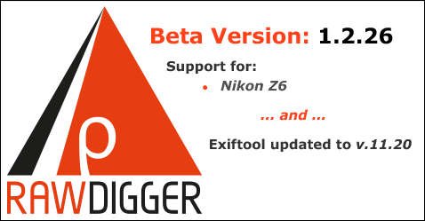 RawDigger 1.2.26 Beta