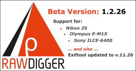RawDigger 1.2.26 Beta