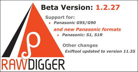 RawDigger 1.2.27 Beta