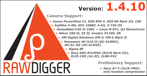 RawDigger 1.4.10