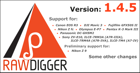 RawDigger 1.4.5