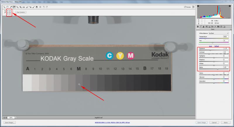 Kodak Q13, ACR, process 2012, default settings zeroed out, Baseline exposure subtracted