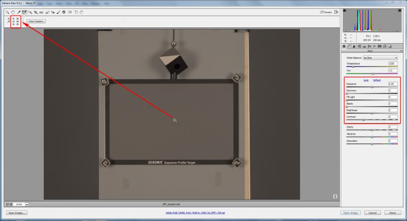 ISO 64, ACR Process 2010 Default Settings Zeroed Out