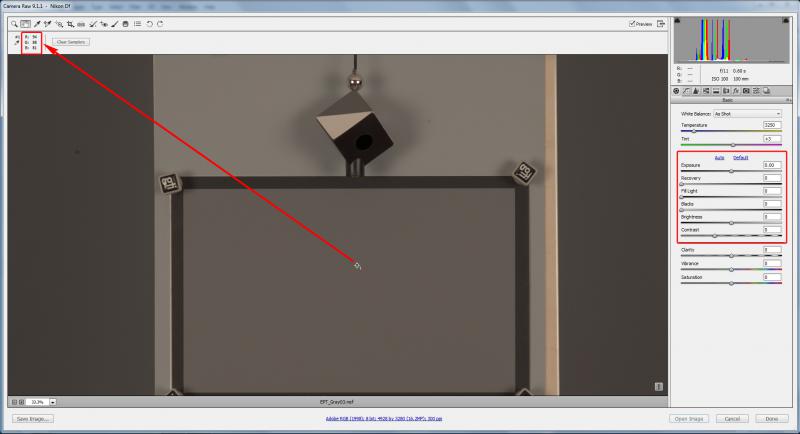 ISO 100, ACR Process 2010 Default Settings Zeroed Out